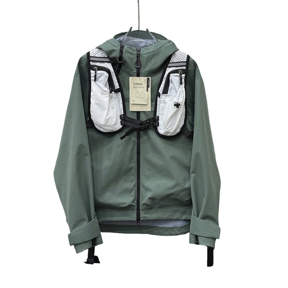 Light Green Hooded Casual Jacket Kolon Sport